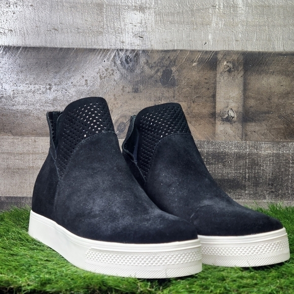New Steve Madden WINNI Black suede Sz 10 - Picture 2 of 10